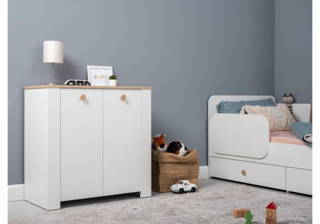 Джастин 16.228.02 белый PE шагрень / дуб белый exclusive OW D4430