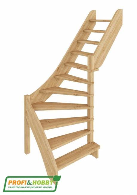 Деревянная лестница ЛС-92м под покраску Деревянная лестница ЛС-92м под покраску