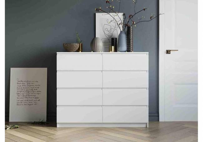 Комод Мадера 1200.8 лдсп белый