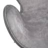 Кресло SWAN STYLE CHAIR серый, искусственная замша