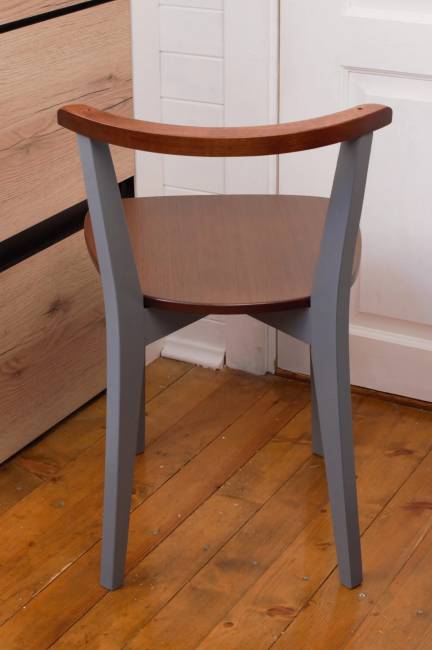 Стул Франк Ж, Орех/Серый Стул Франк Ж, Орех/Серый