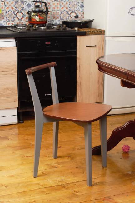 Стул Франк Ж, Орех/Серый Стул Франк Ж, Орех/Серый