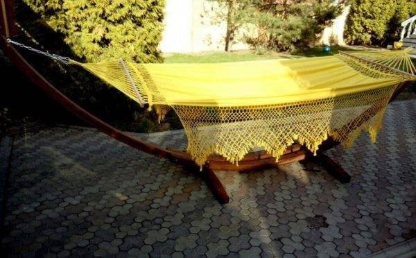 Гамак двухместный TULIP желтый
