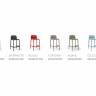 Стул пластиковый полубарный Lido Mini красный 475х495х865 мм